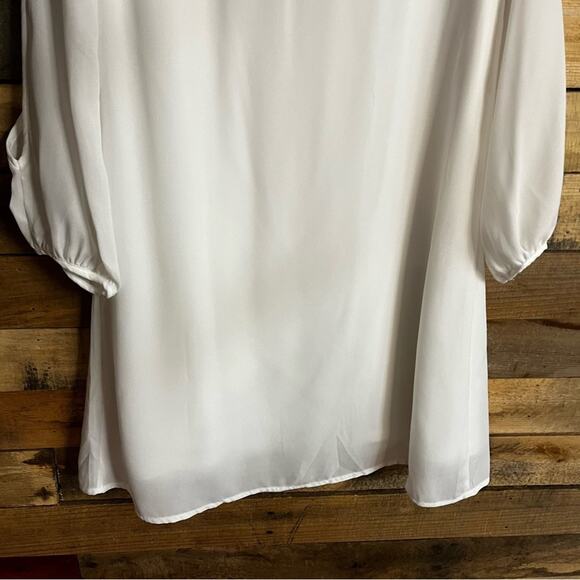 Lulu’s Shifting Dears White Long Sleeve Dress Size‎ XS - Picture 5 of 10